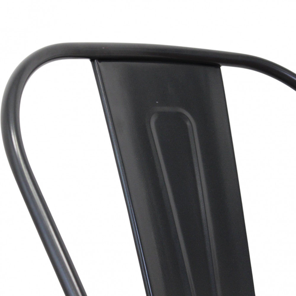 Sedia da interno in metallo resistente 35x45xH85 cm con design ergonomico Lola