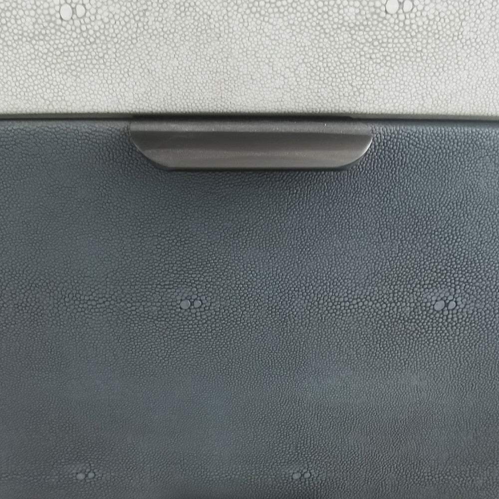 Mobiletto in legno due cassetti compatto fisso 34x25xH43 cm per casa