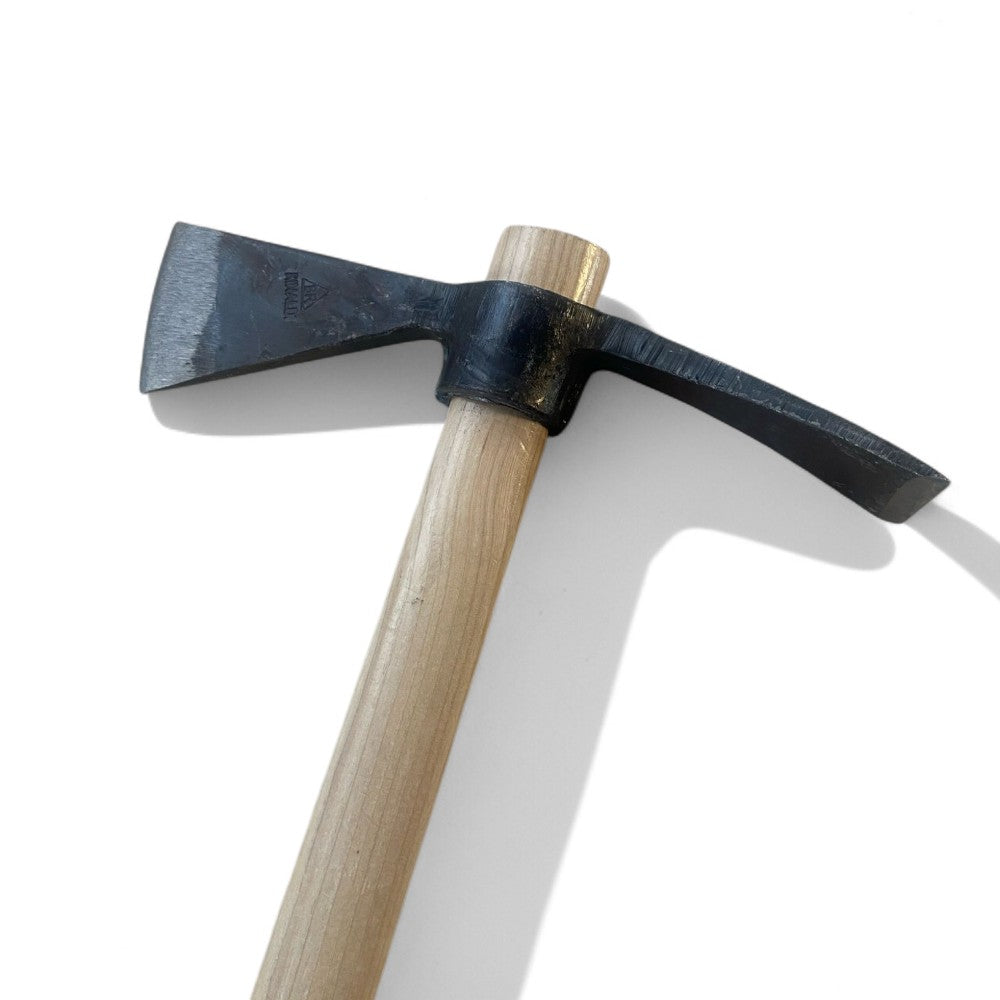 Zappino con lama affilata in acciaio temprato  e manico in legno 46 cm per raccolta nocciole