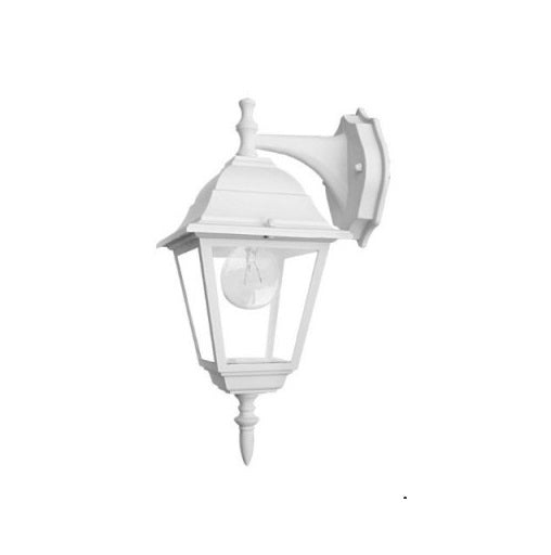Lanterna reversibile Arkadia con braccio per esterno in alluminio e vetro attacco E27 finitura anticata