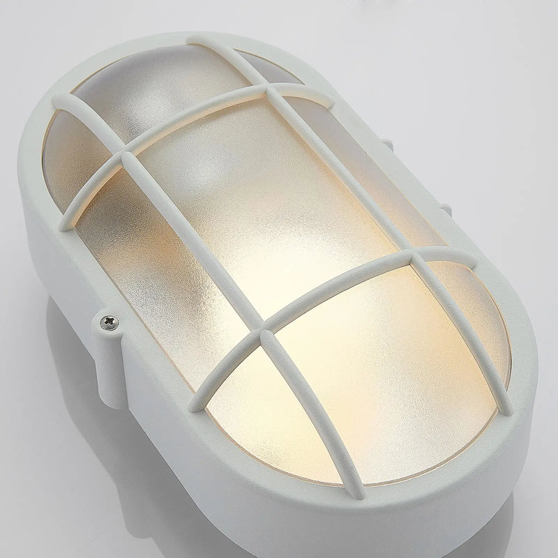 Plafoniera Brixo applique ovale per uso esterno altezza 17 cm