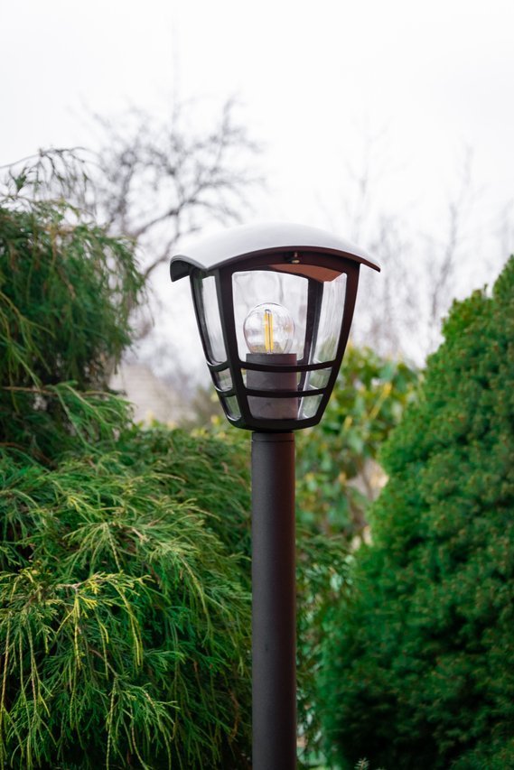 Lanterna Selene LED 1 luce su palo Nero opaco in alluminio 16xH100cm attacco E27