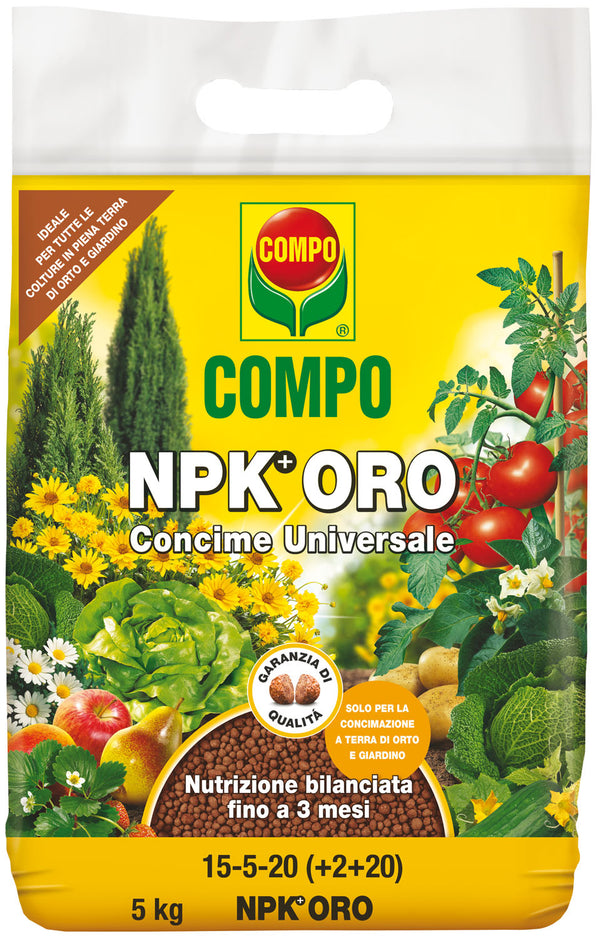 Concime granulato Compo NPK+Oro