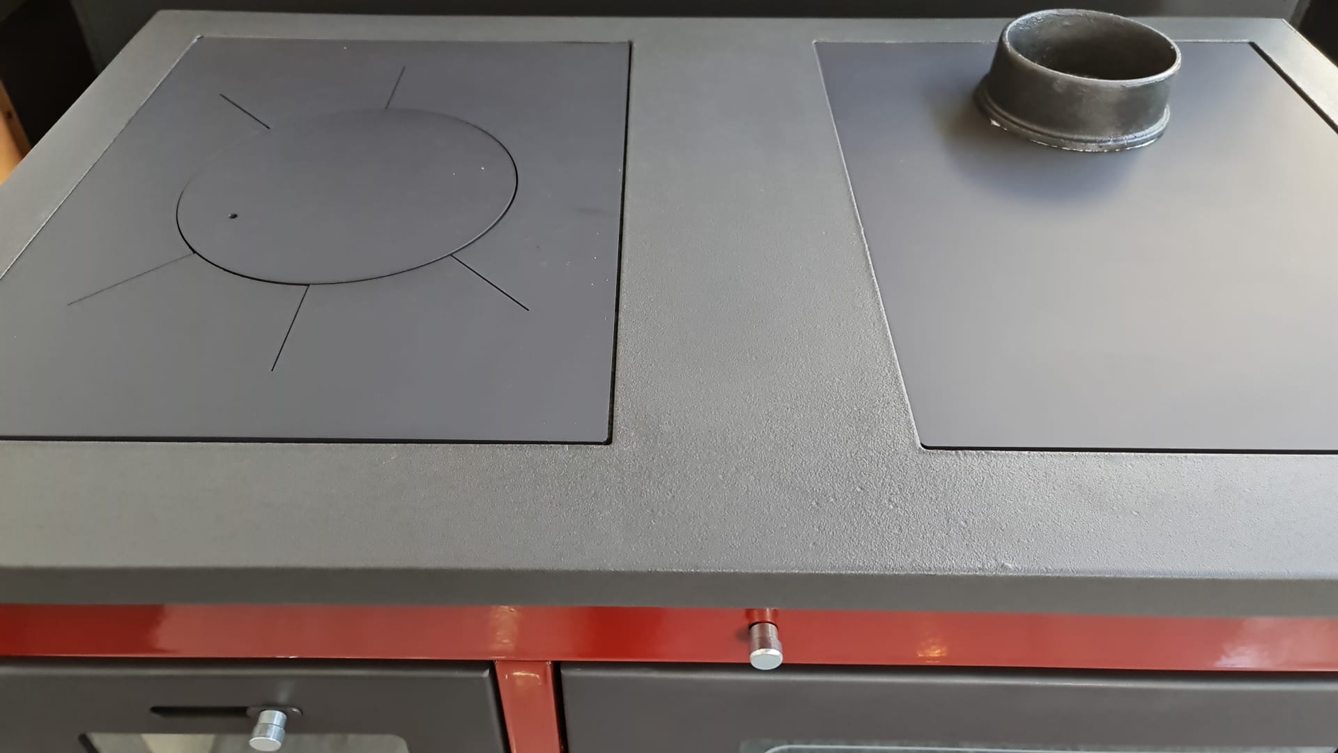 Stufa Cucina a Legna struttura in acciaio con forno 11,91 kW K-line Prestige