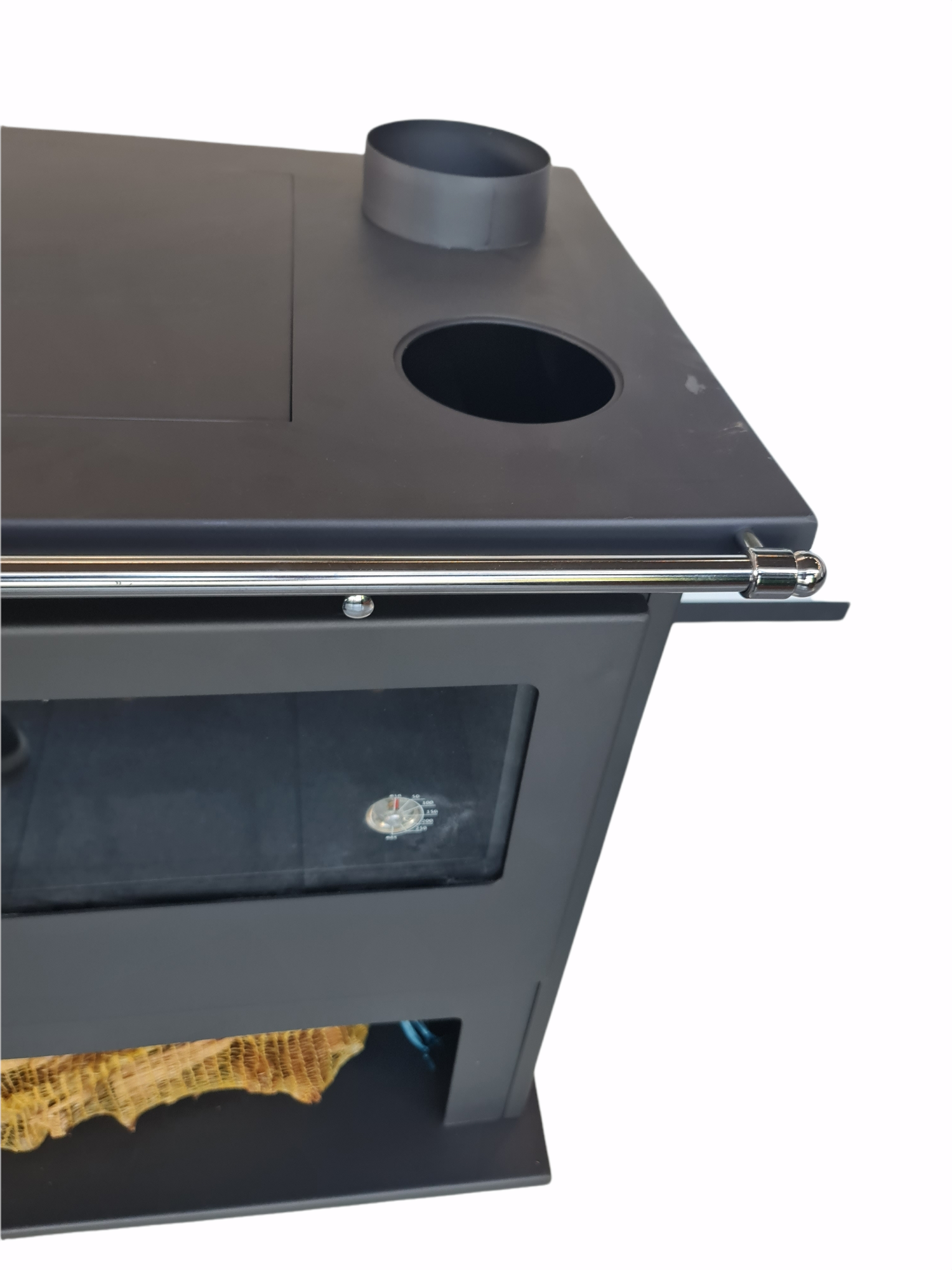 Cucina stufa a Legna con forno antracite 10.5 kw Folk Superior