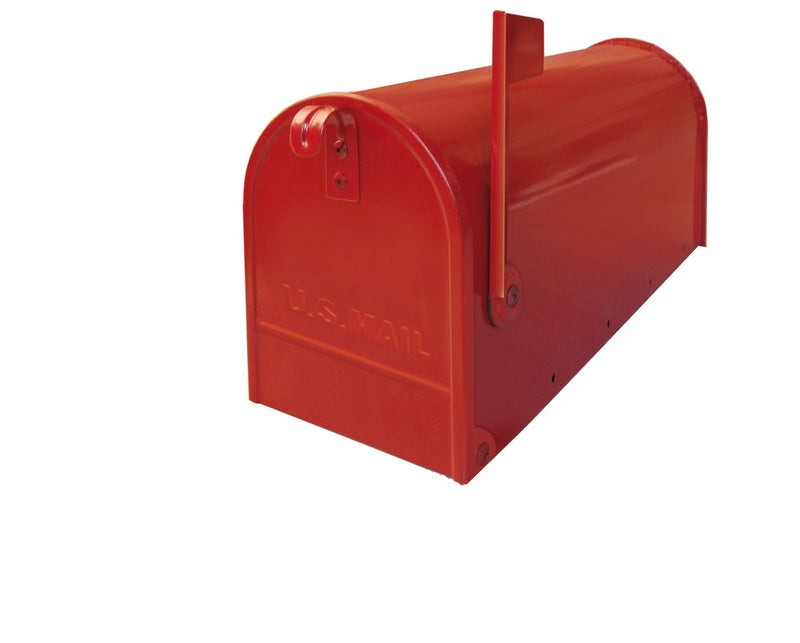 Cassetta postale zincata stile americano Alubox America rossa