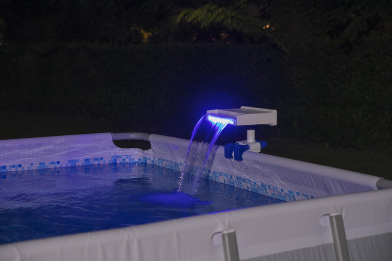 Cascata Flowclear per piscina con luci a LED rilassante massaggio Bestway 58619