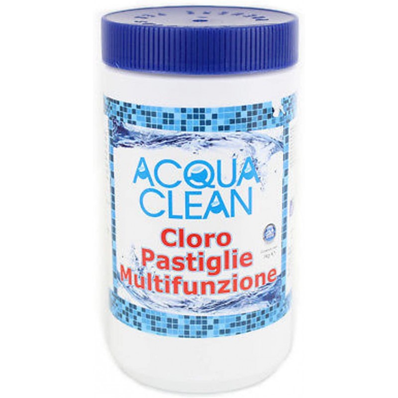 Cloro Triplex multifunzione pastiglie per piscine 1Kg Acqua Clean