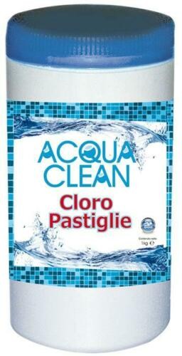 Cloro Tricloro in pastiglie per piscine 1Kg Acqua Clean