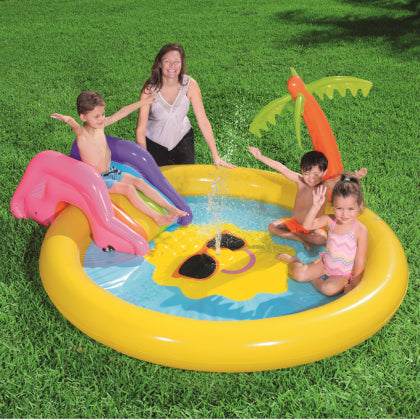 Piscinetta gonfiabile Isola del Sole con scivolo Bestway 53071