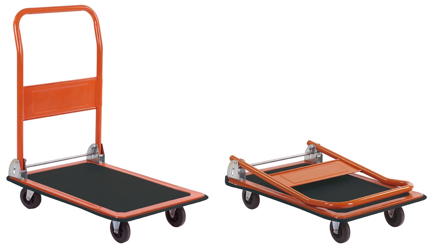 Carrello portapacchi con piattaforma in acciaio portata 150kg Brixo