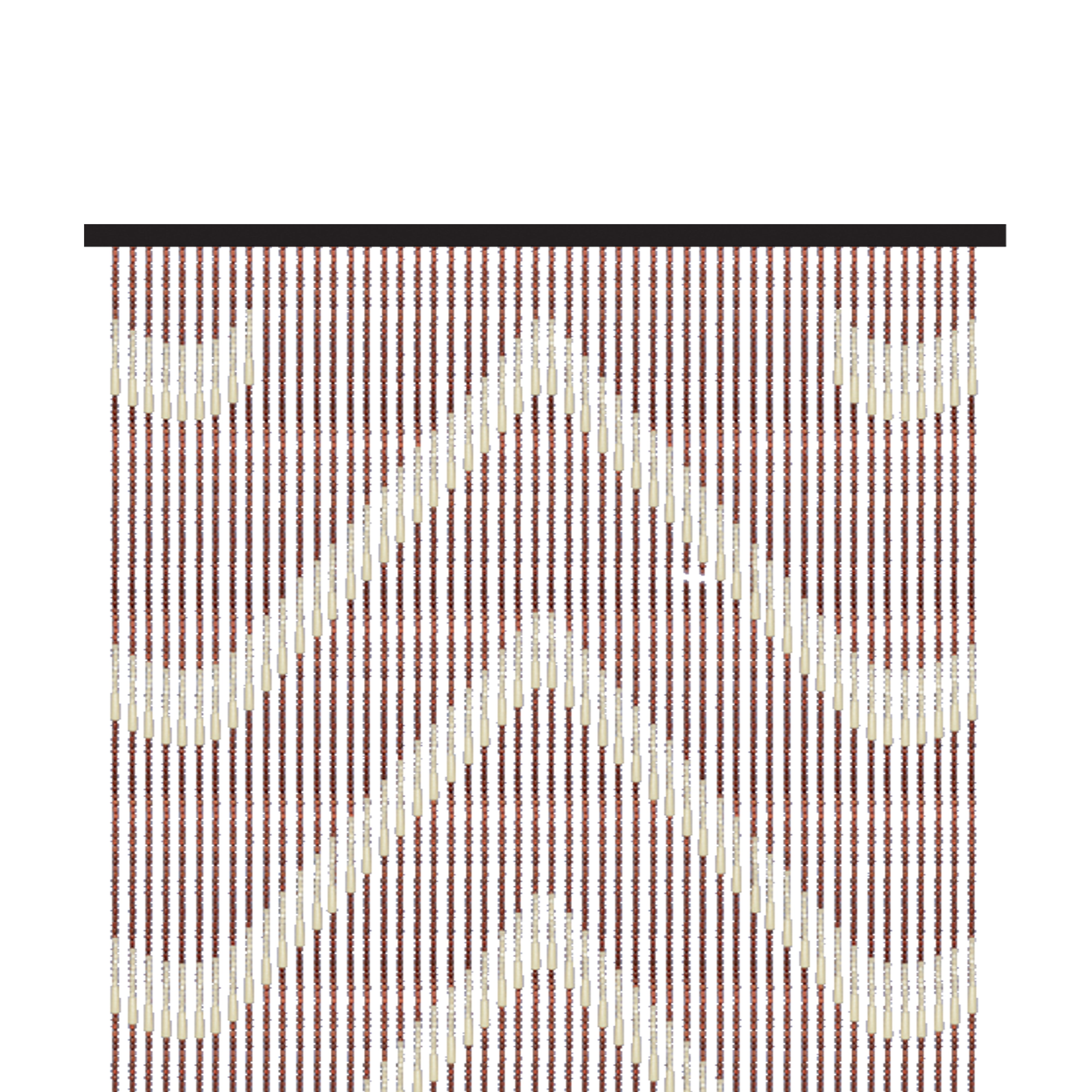 Tenda per porta in corallini di legno antimosche disegno freccia Etnica Asia