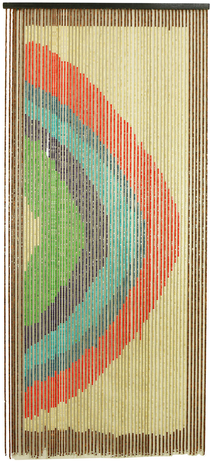 Tenda in legno per porta antimosche modello Arcobaleno Onda