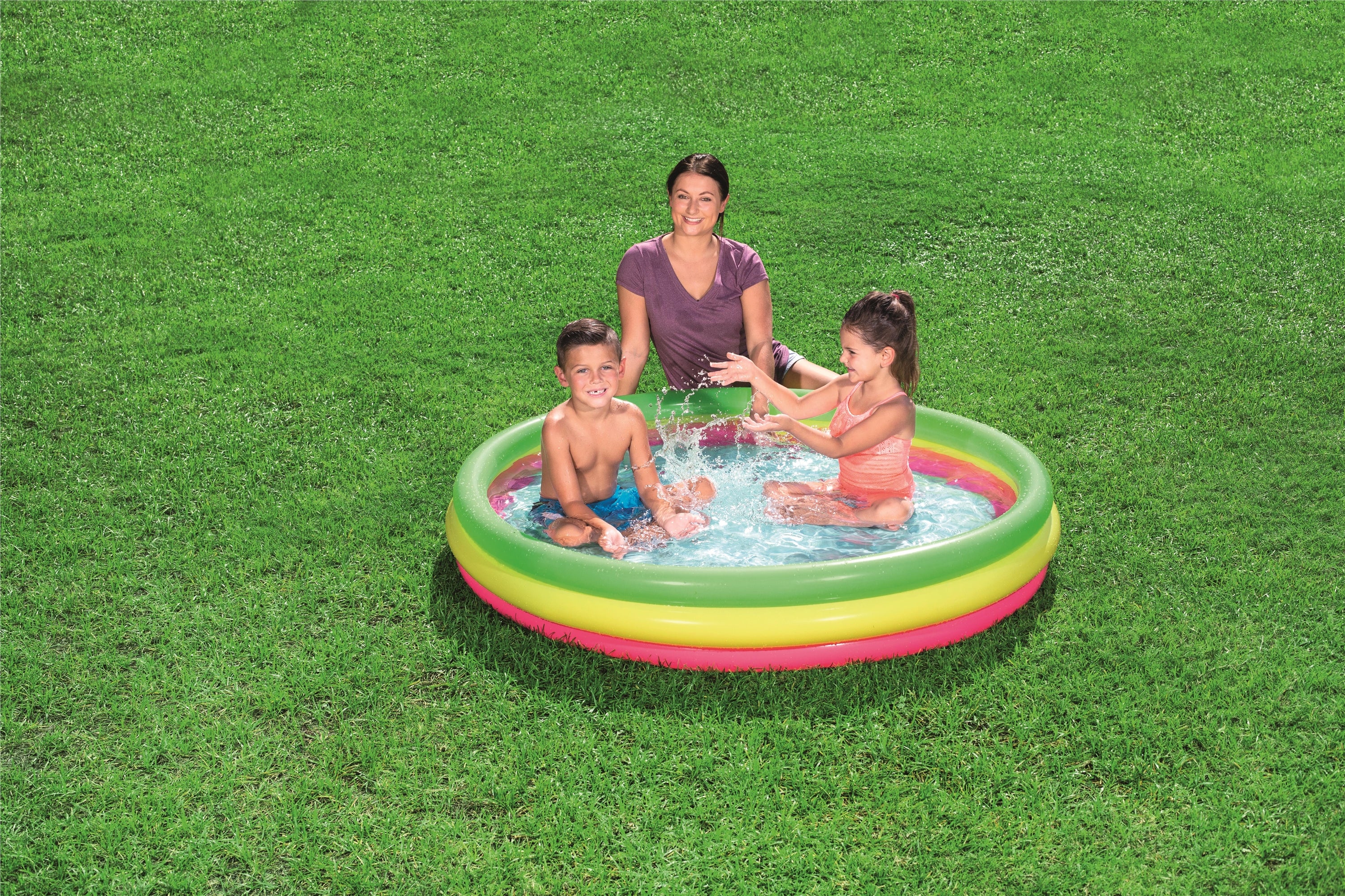 Piscina gonfiabile tonda con fondo gonfiabile BestWay 51103