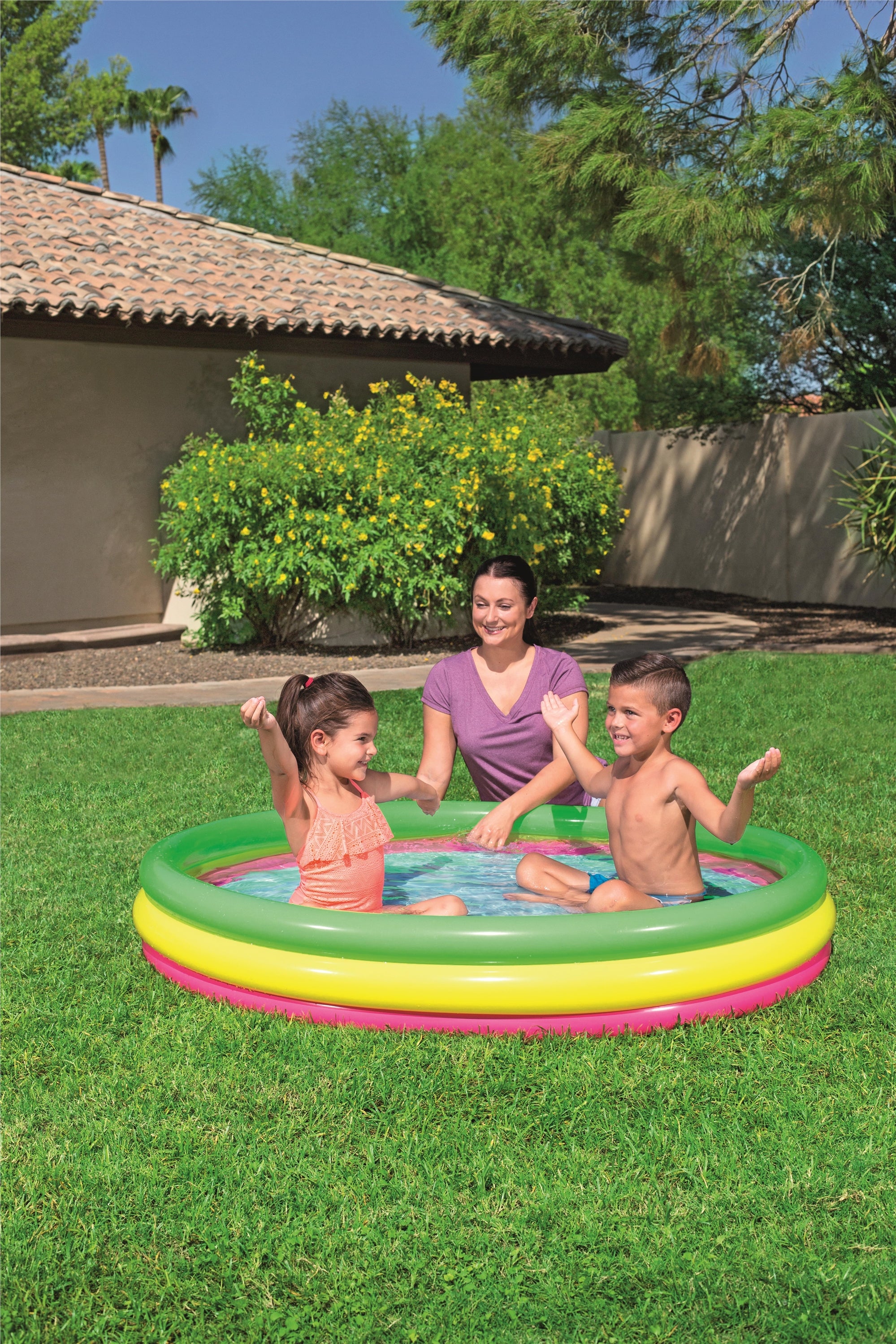 Piscina gonfiabile tonda con fondo gonfiabile BestWay 51103