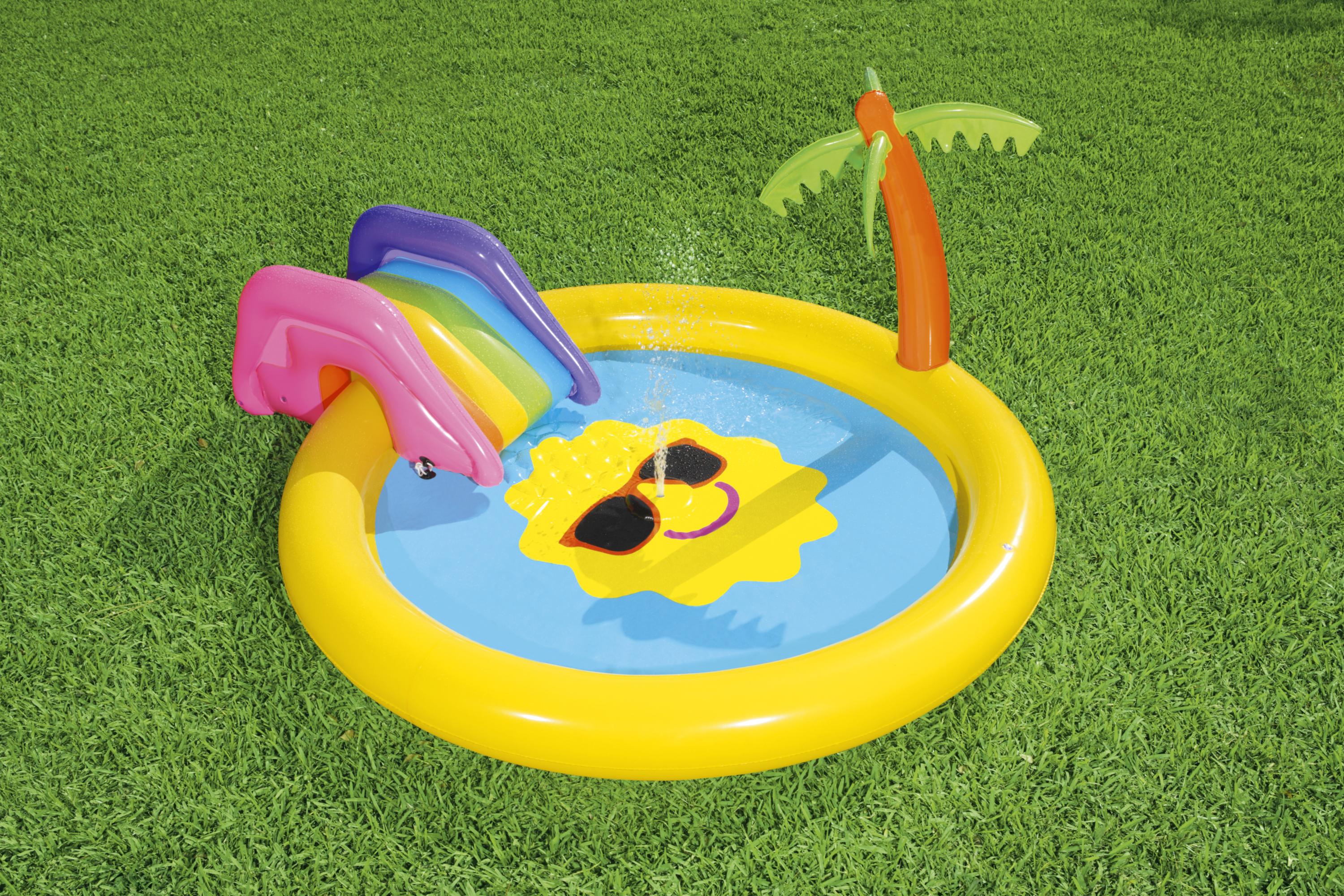 Piscinetta gonfiabile Isola del Sole con scivolo Bestway 53071