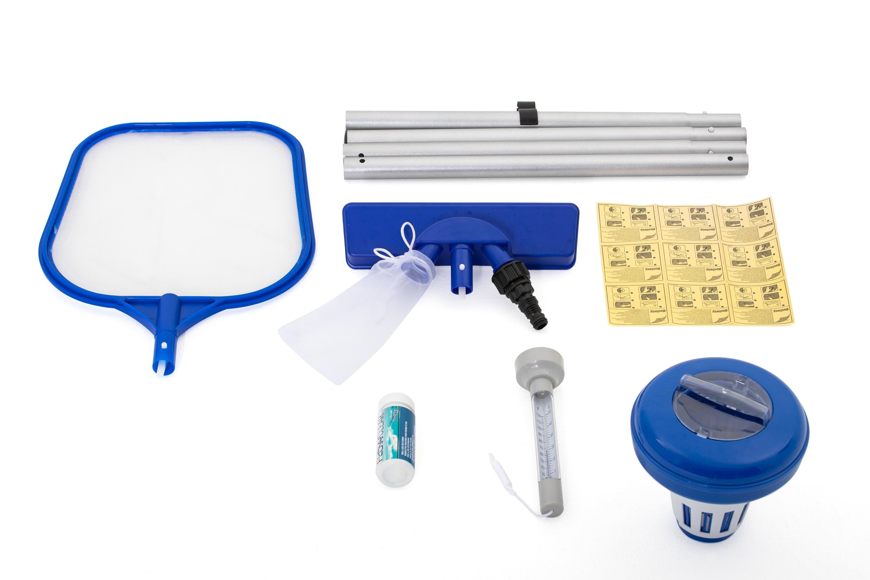 Set accessori pulizia e manutenzione piscina e spa Bestway 58195