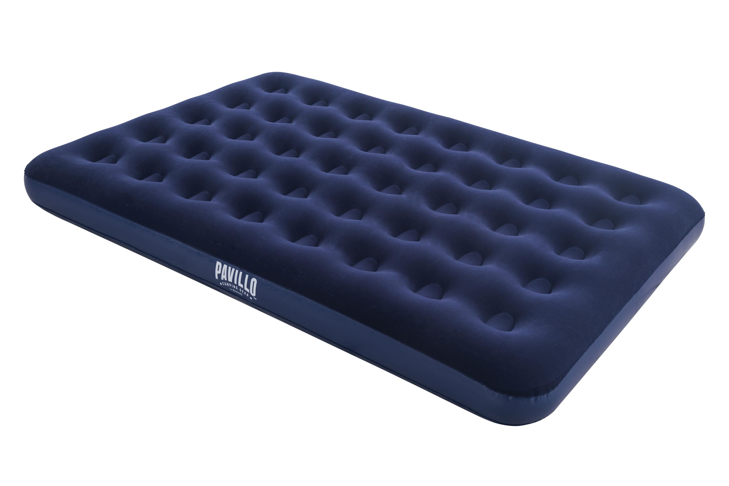 Materasso Gonfiabile Airbed Matrimoniale Velluto Blu Floccato Pavillo Bestway 67002