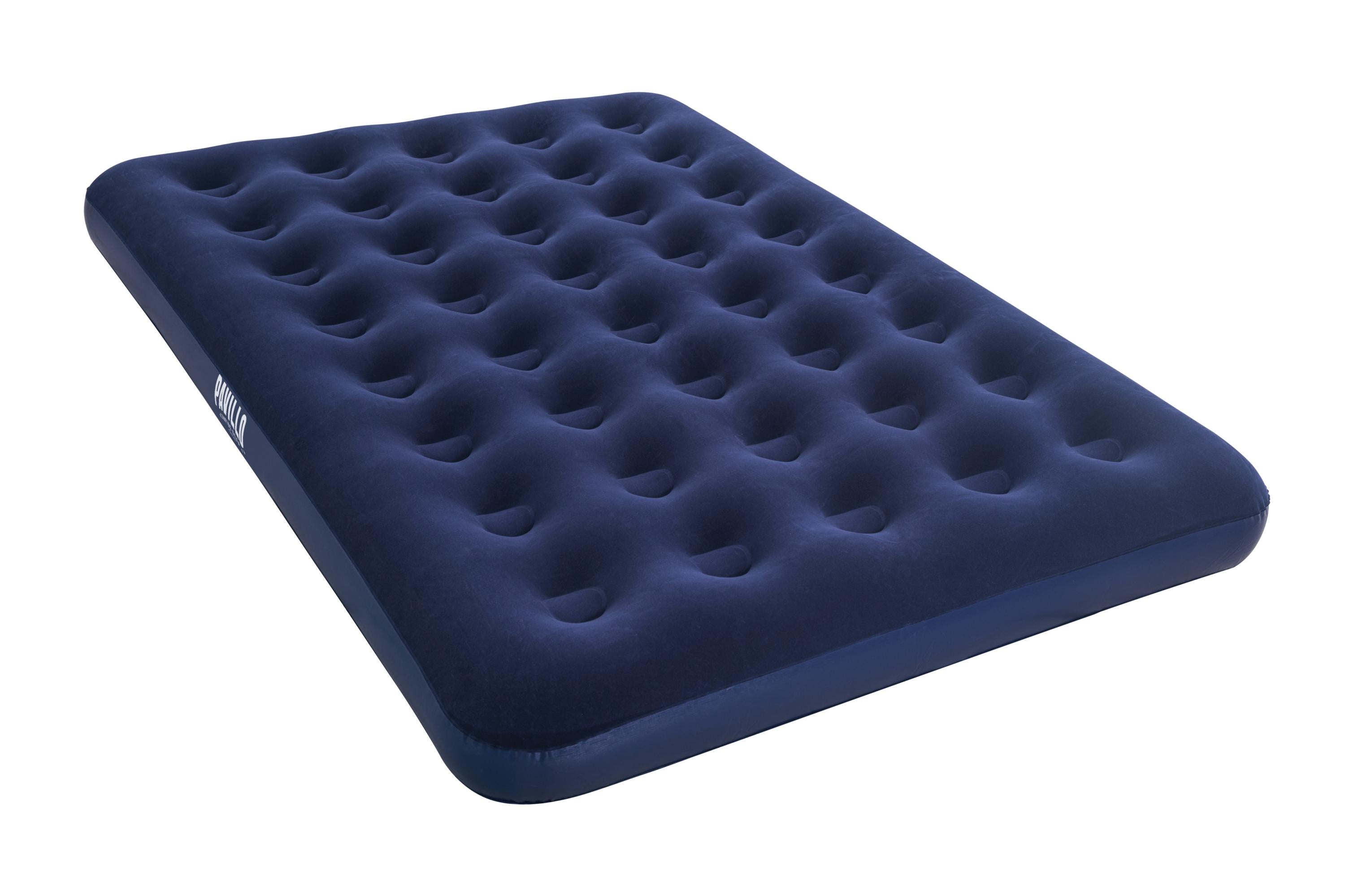 Materasso Gonfiabile Airbed Matrimoniale Velluto Blu Floccato Pavillo Bestway 67002