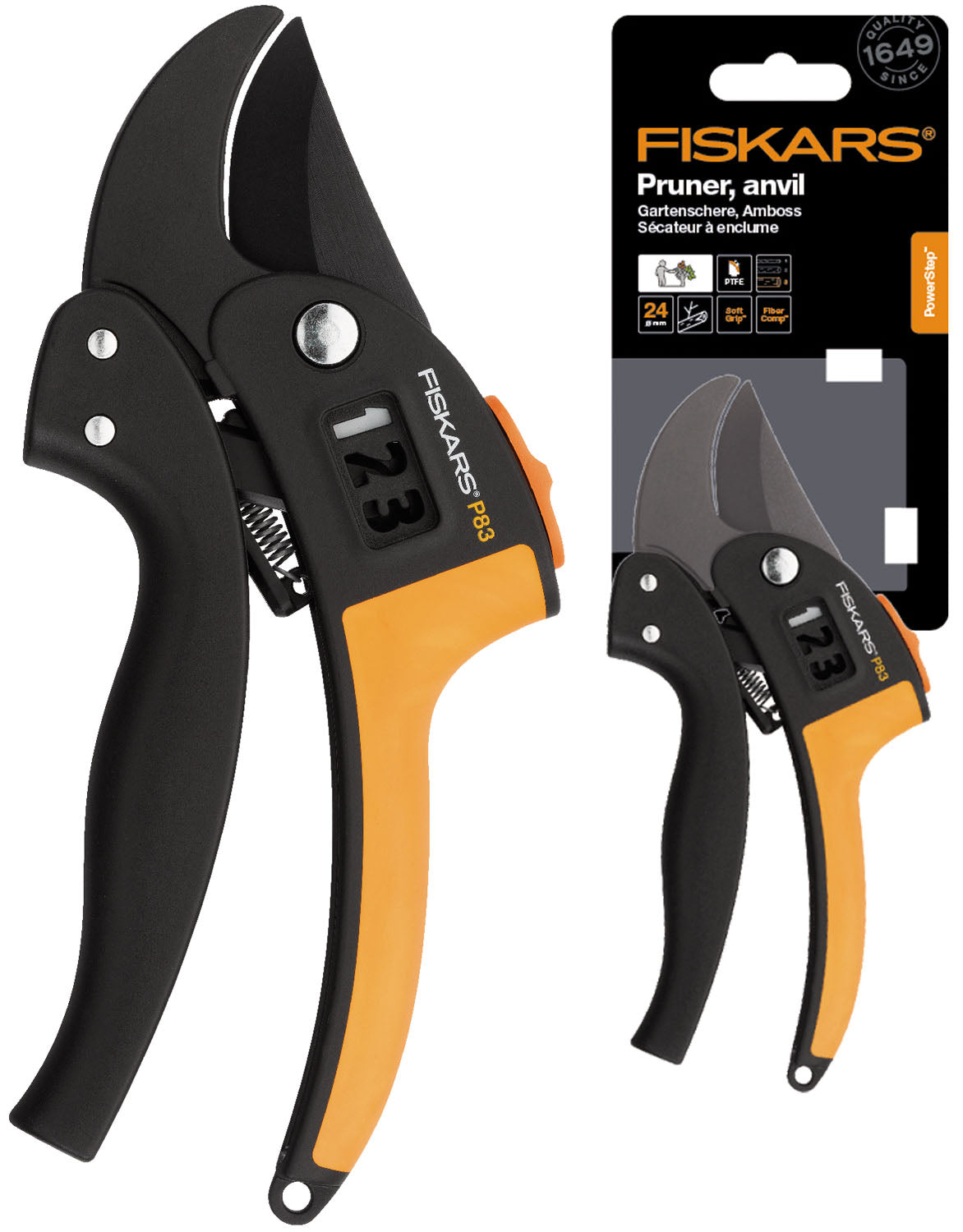 Forbice da pota Powerstep incudine P83 FISKARS