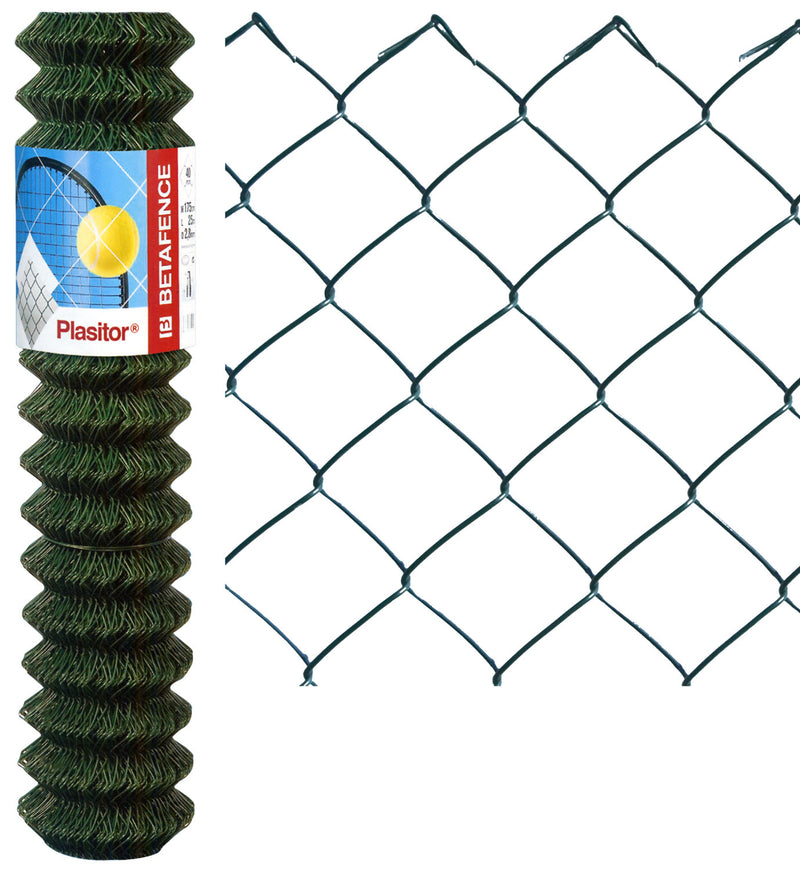 Rete per recinzioni animali zincata e plastificata con maglie romboidali 50x50 Rotolo 25mt