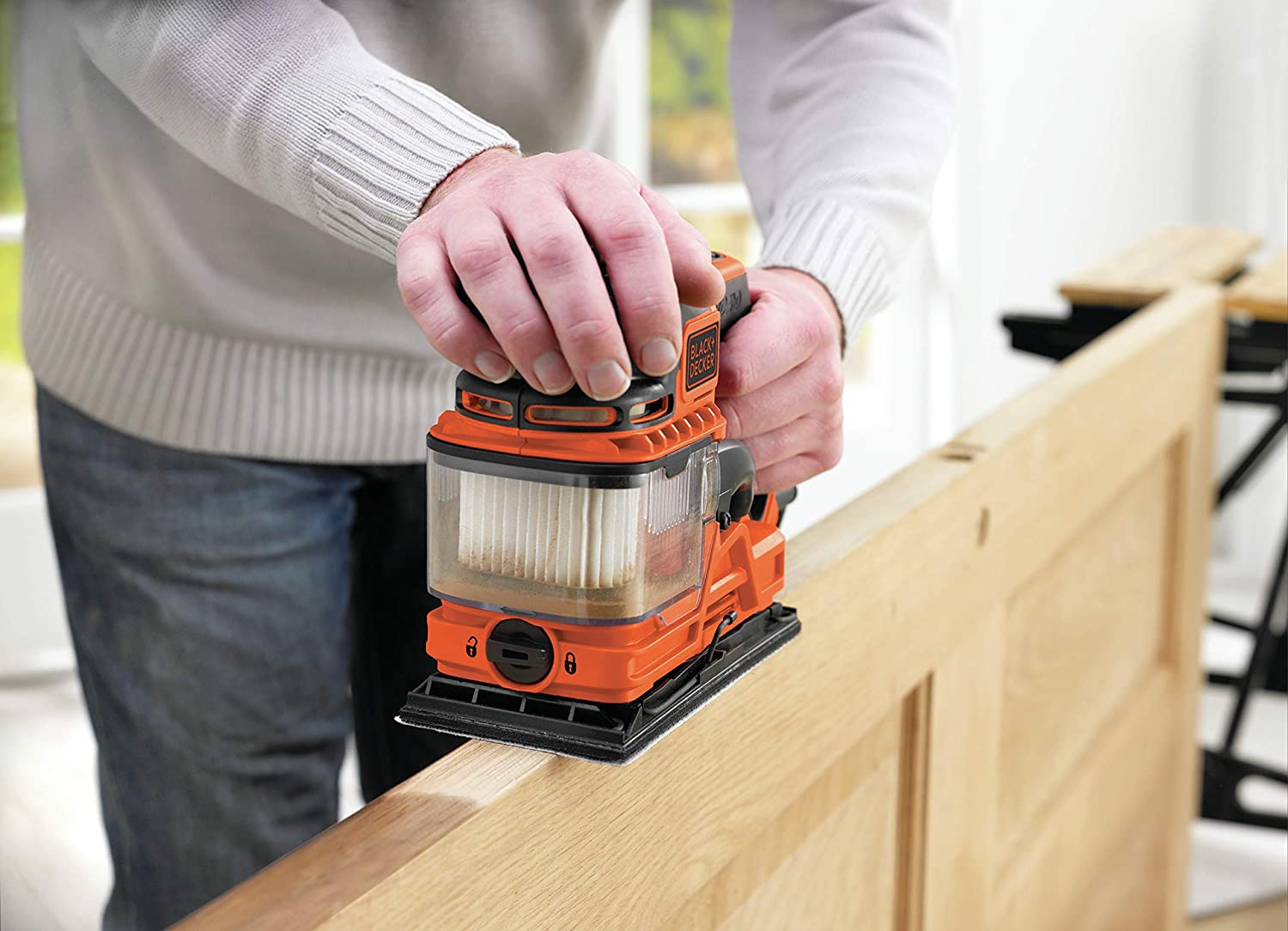 Levigatrice Orbitale DUOSAND 270W in valigetta con accessori BLACK+DECKER KA330EKA