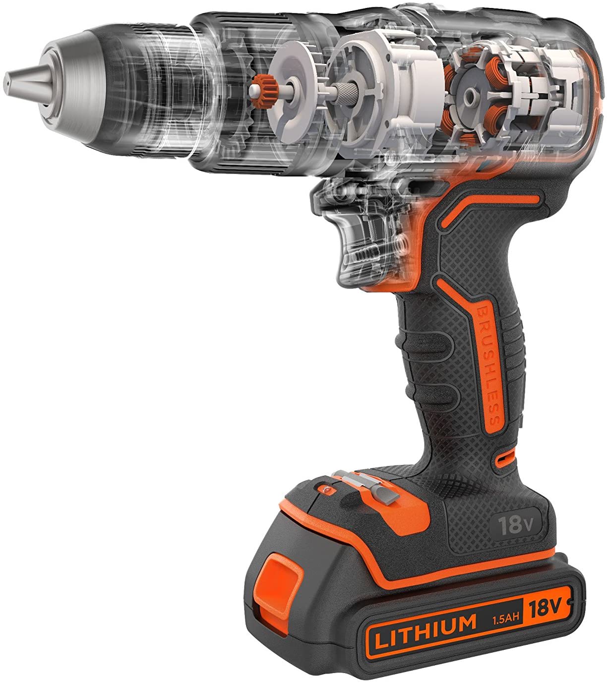 Trapano Avvitatore a Percussione Brushless 18V in valigetta BLACK+DECKER BL188K