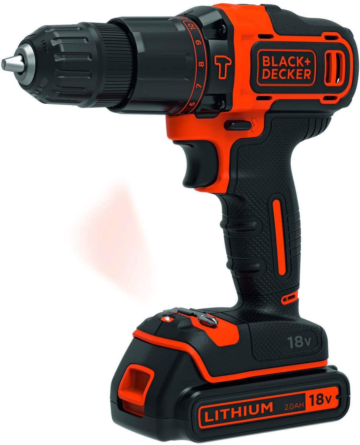 Trapano Avvitatore con valigetta premium contenente doppia batteria + 160 accessori BLACK+DECKER BDCHD18BOA