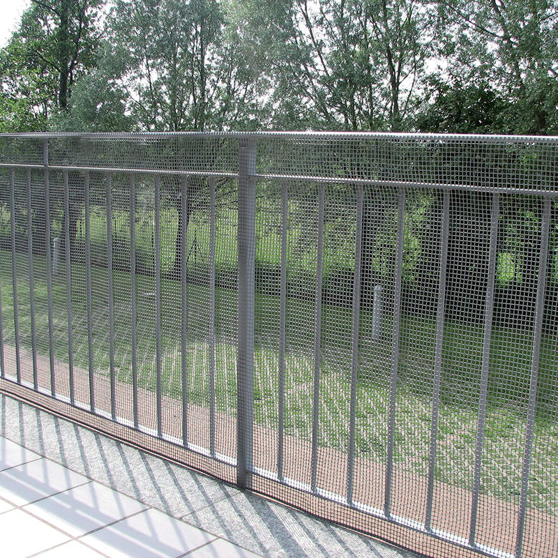 Rete PVC per recinzione giardino leggera Colorado Maglia 10x10mm Silver Le Reti Americane