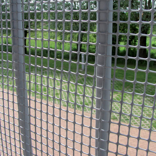 Rete PVC per recinzione giardino leggera Colorado Maglia 10x10mm Silver Le Reti Americane