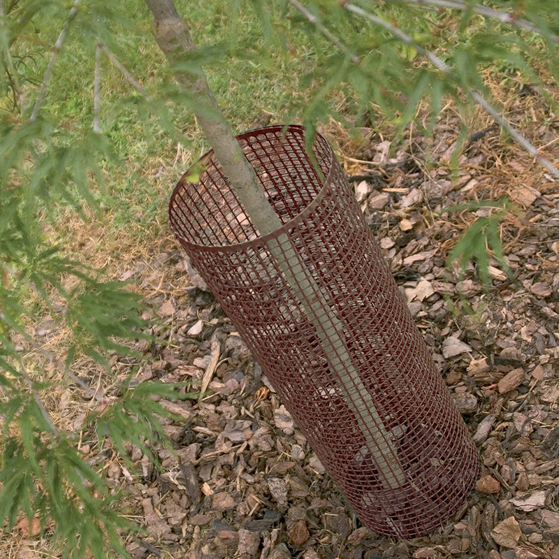 Rete PVC per recinzione giardino leggera Colorado Maglia 10x10mm Marrone Le Reti Americane