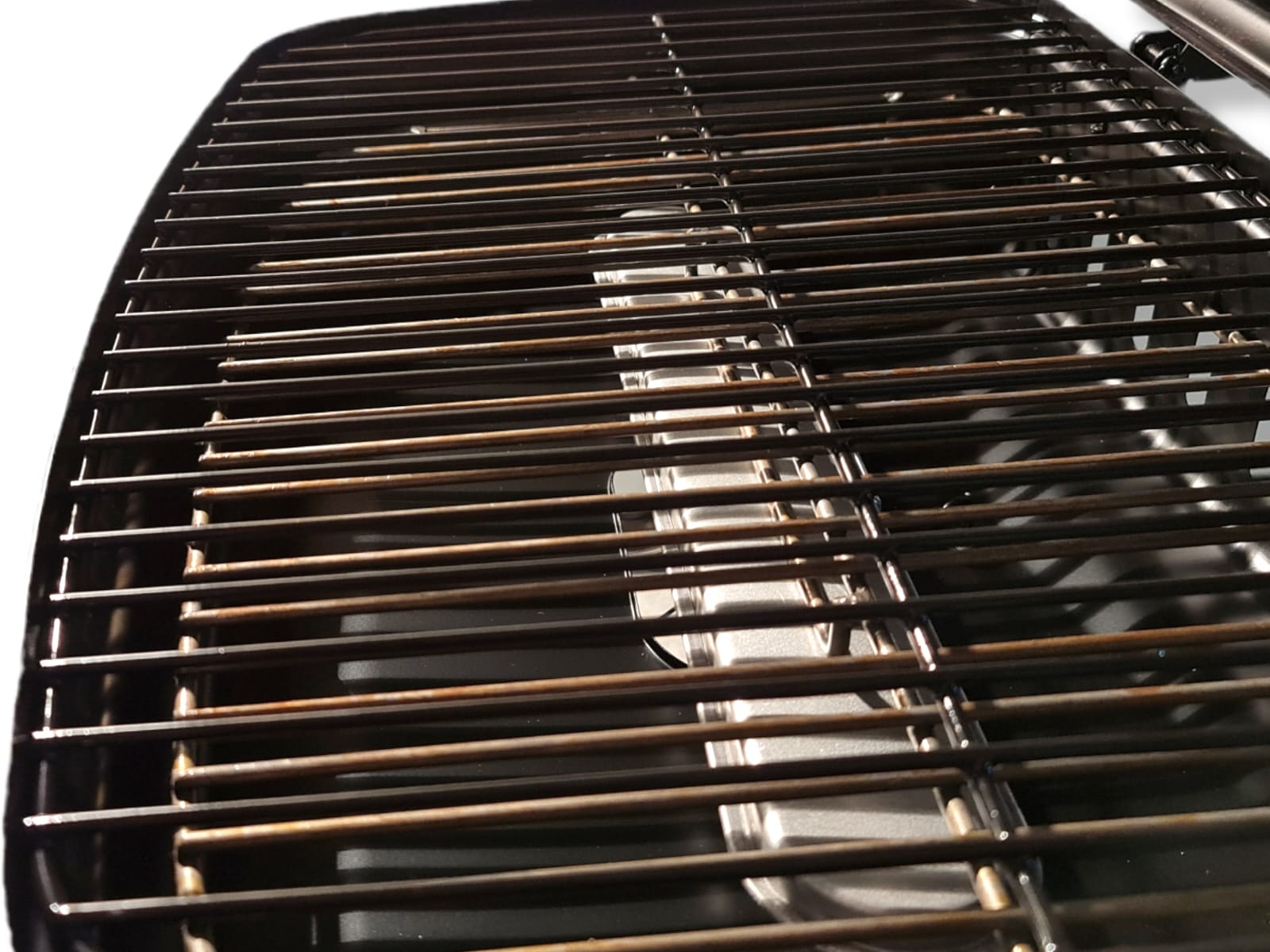 Barbecue a gas con pietra lavica e due bruciatori con coperchio La Pampa