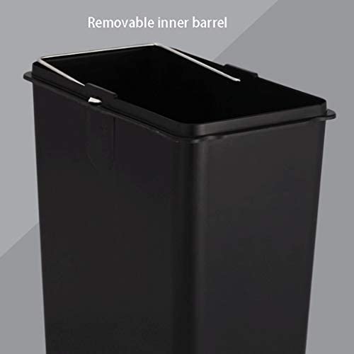 Secchio pattumiera in acciaio con 2 contenitori da 12 Lt e pedali per spazzatura raccolta differenziata