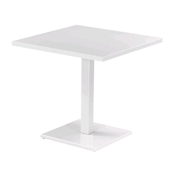 Tavolo a colonna quadrato 70x70 cm da esterno bar e pub in alluminio Rodi