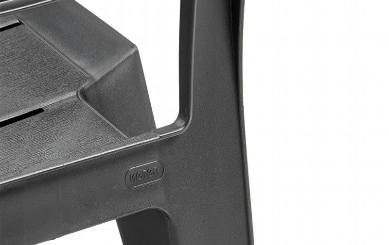 Poltrona sedia in resina effetto legno da giardino Keter Julie