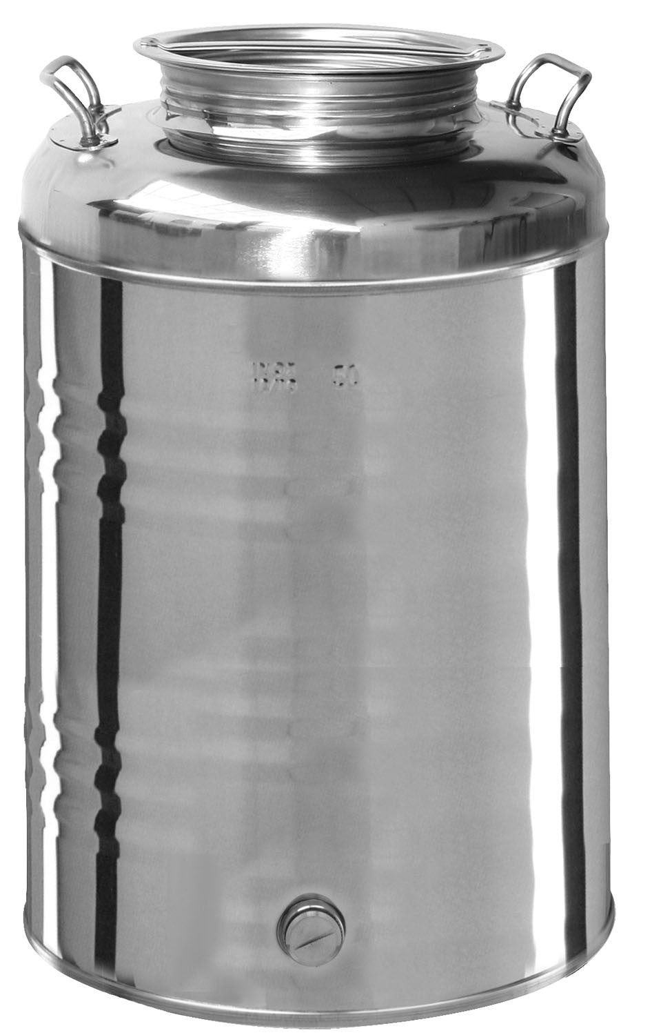Contenitore fusto bidone per olio in acciaio inox 50 litri OliVari