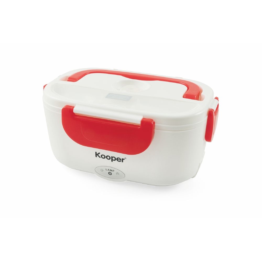 Scaldavivande elettrico, doppio scomparto,coperchio con chiusura a scatto 40W, Lunch Box