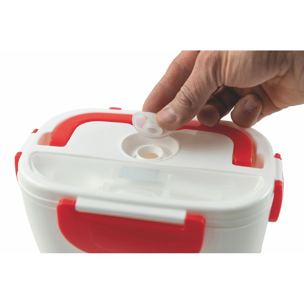 Scaldavivande elettrico, doppio scomparto,coperchio con chiusura a scatto 40W, Lunch Box