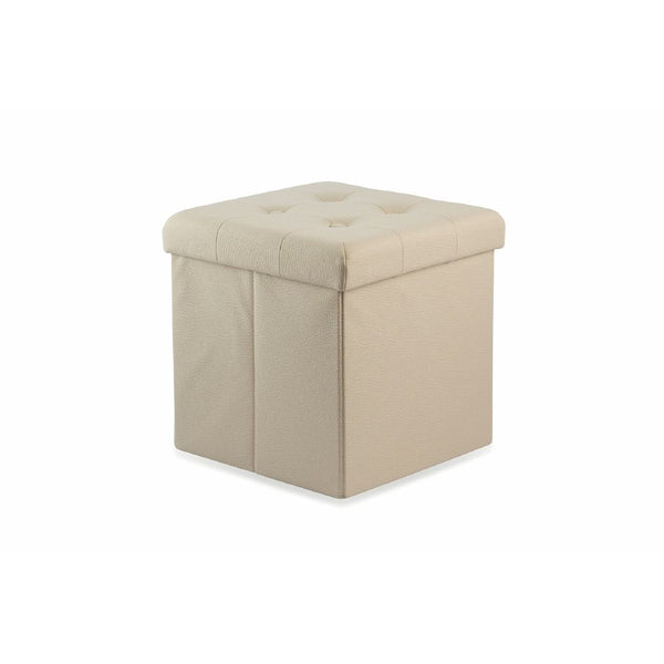 Pouf contenitore quadrato multiuso richiudibile 38x38xh38 cm da intern –  Briconess Business Italia