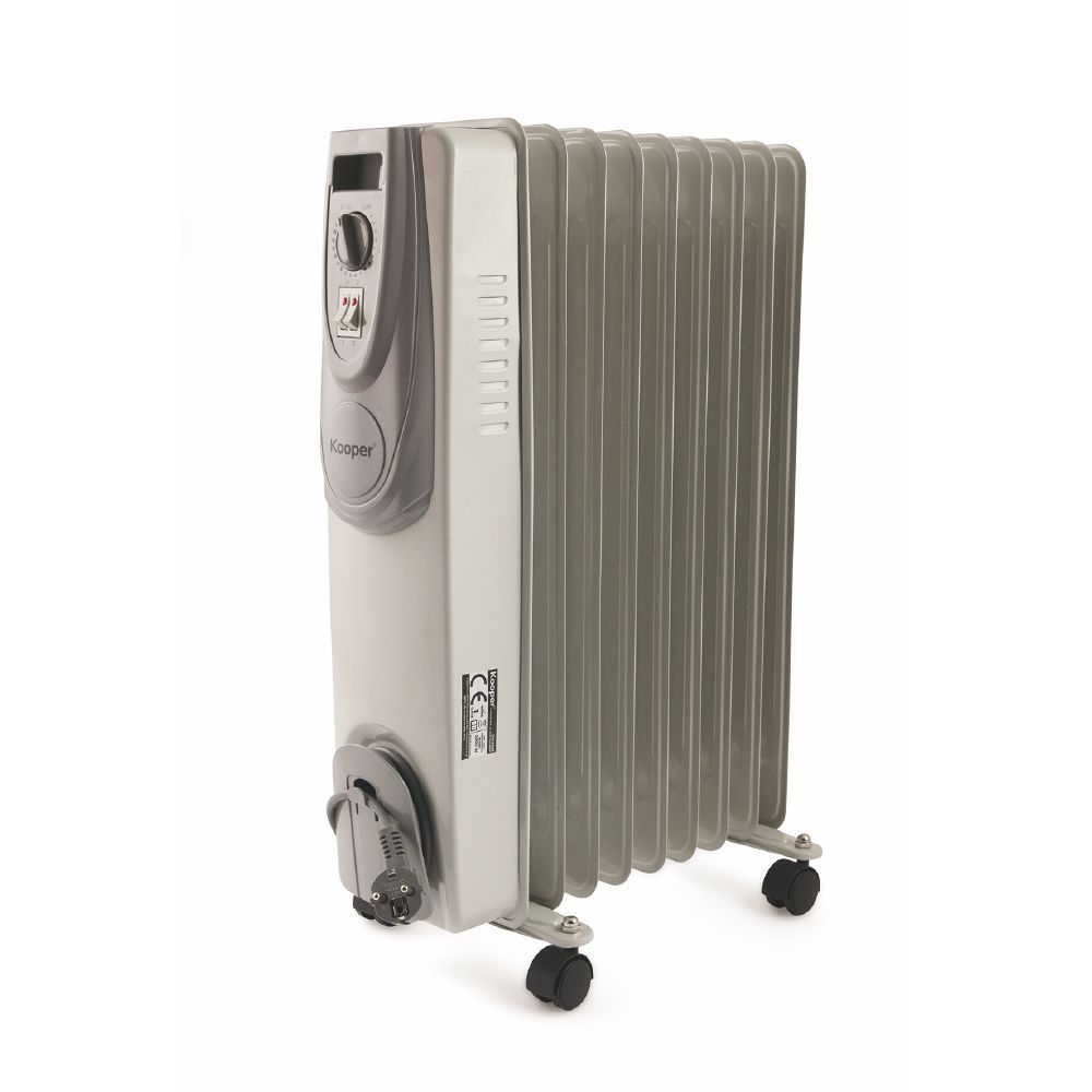 Termosifone a olio 9 elementi 2000 W in ferro con ruote, Kooper