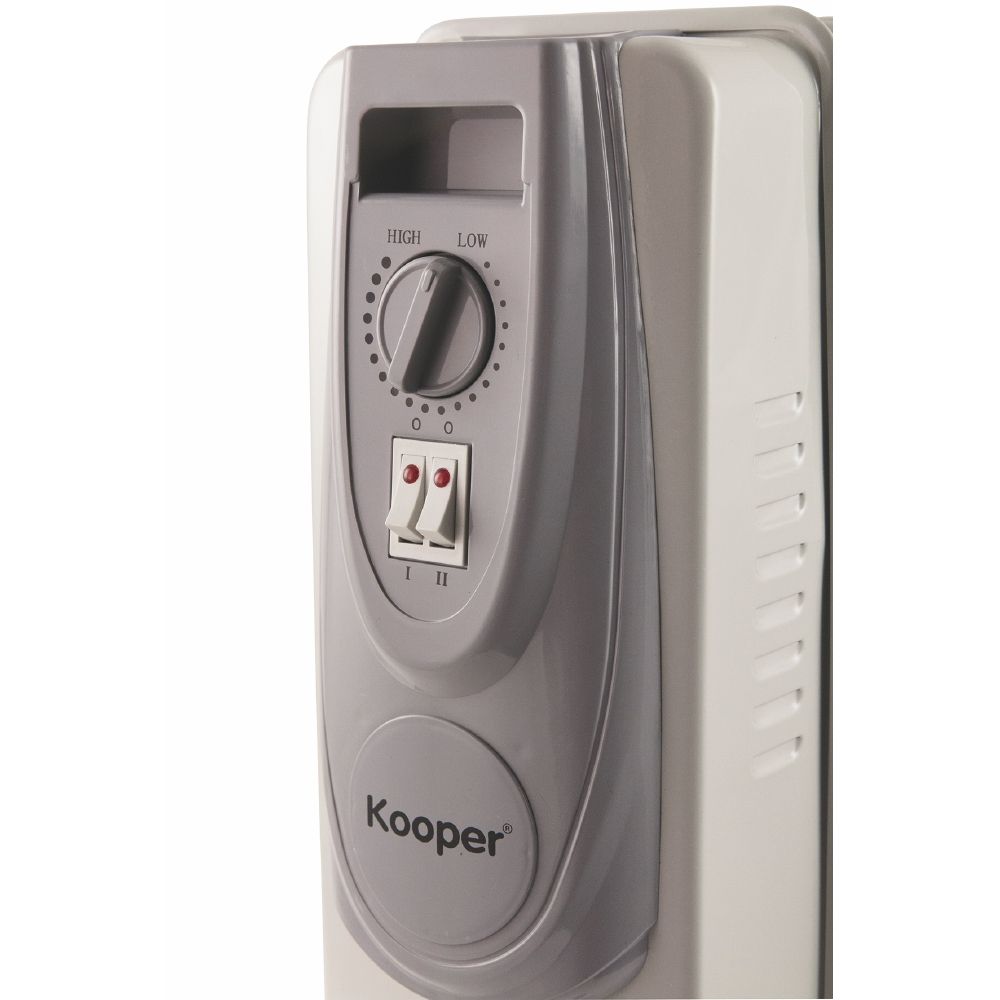 Termosifone a olio 9 elementi 2000 W in ferro con ruote, Kooper