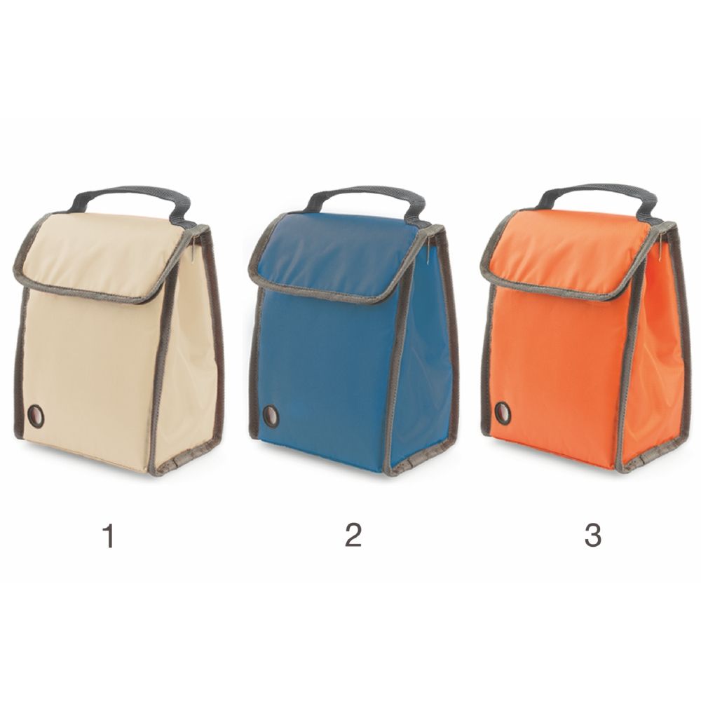 Borsa termica portapranzo 3 litri in tessuto colorato impermeabile con interno in alluminio De Luxe