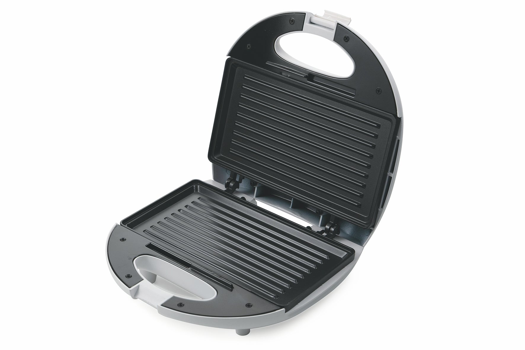 Tostiera grill in acciaio doppia piastra antiaderente 750 W Tasty