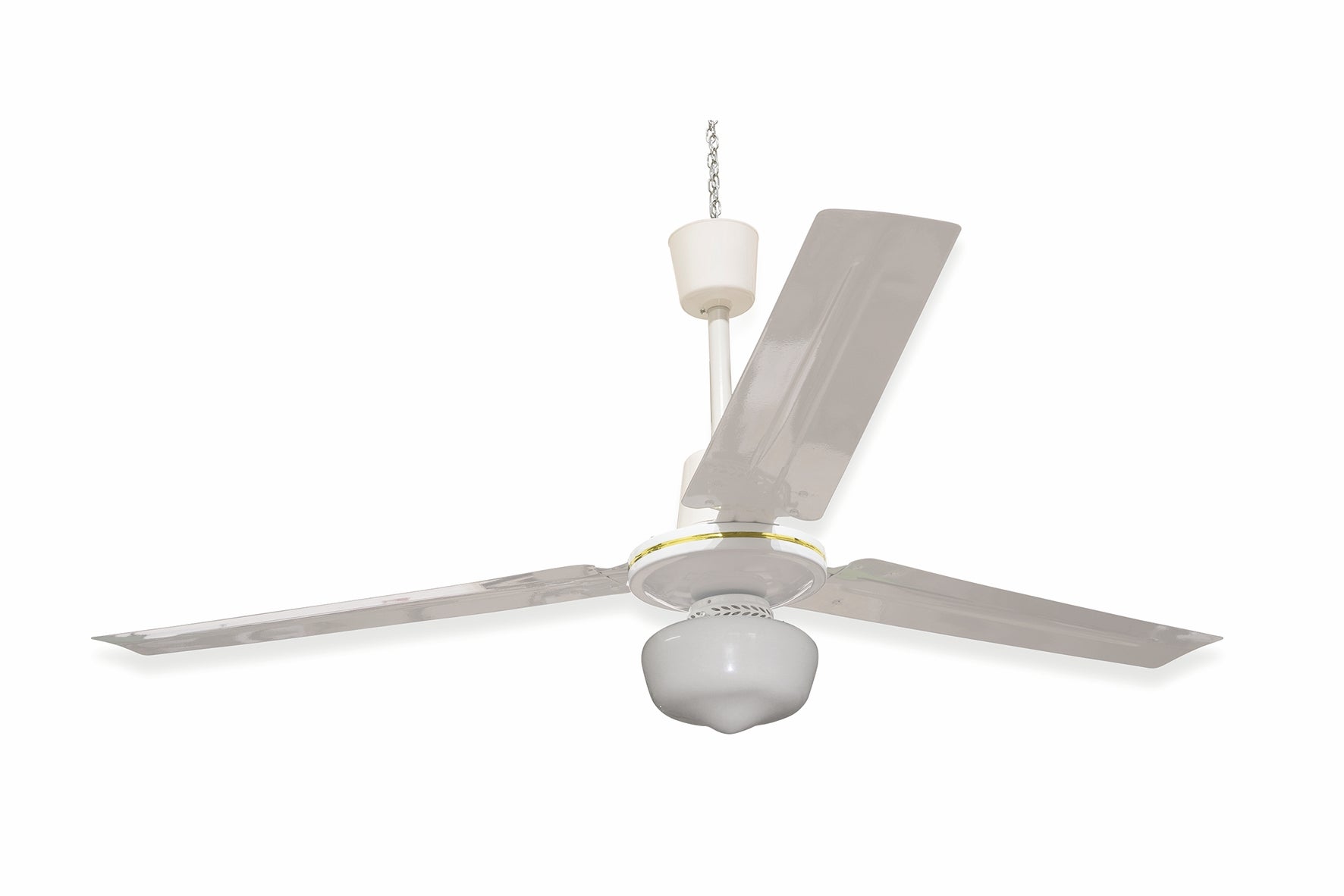 Ventilatore da soffitto  3 pale in metallo  140 cm funzione lamp