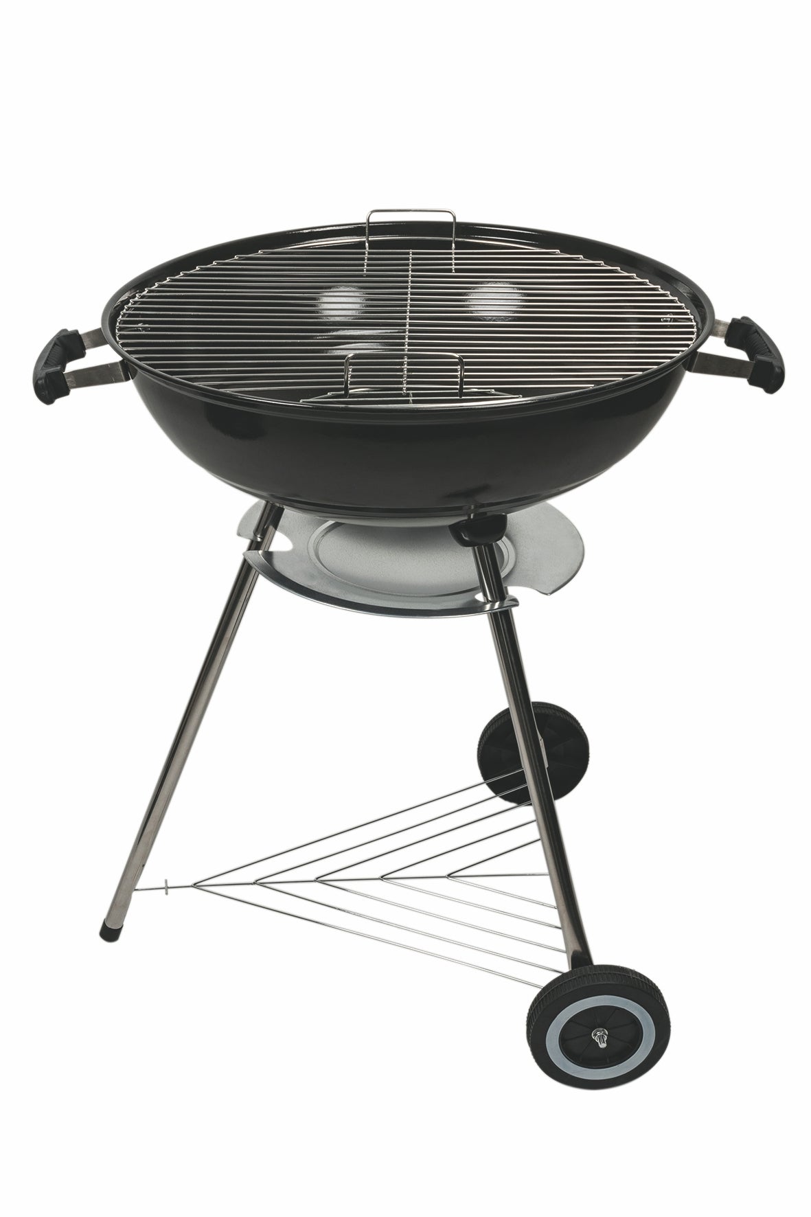 BBQ Barbecue tondo con coperchio struttura in metallo  griglia i