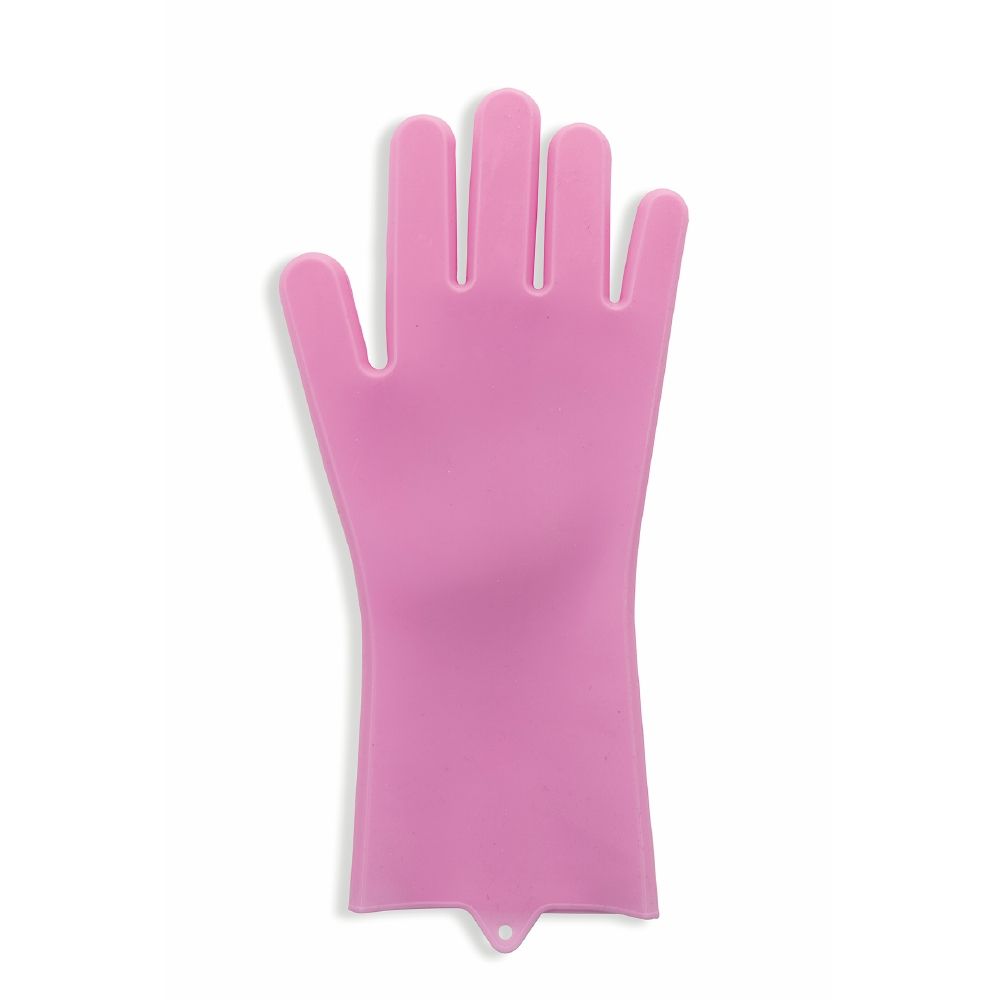 Set 2 guanti mulituso in silicone con setole