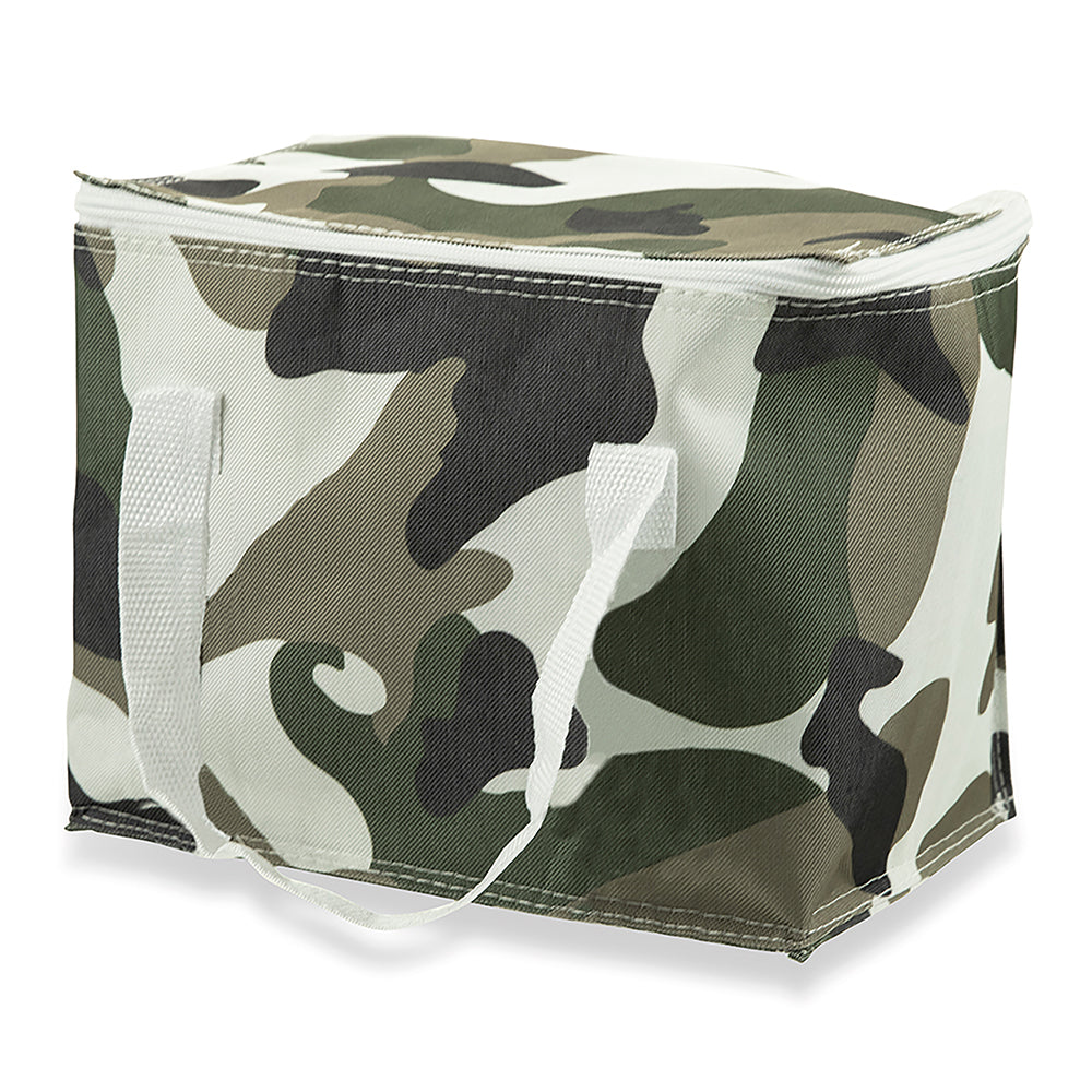 Borsa termica in tessuto impermeabile con decoro mimetico camouflage 20 litri