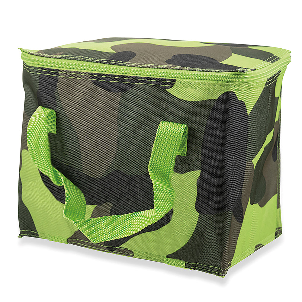 Borsa termica in tessuto impermeabile con decoro mimetico camouflage 20 litri