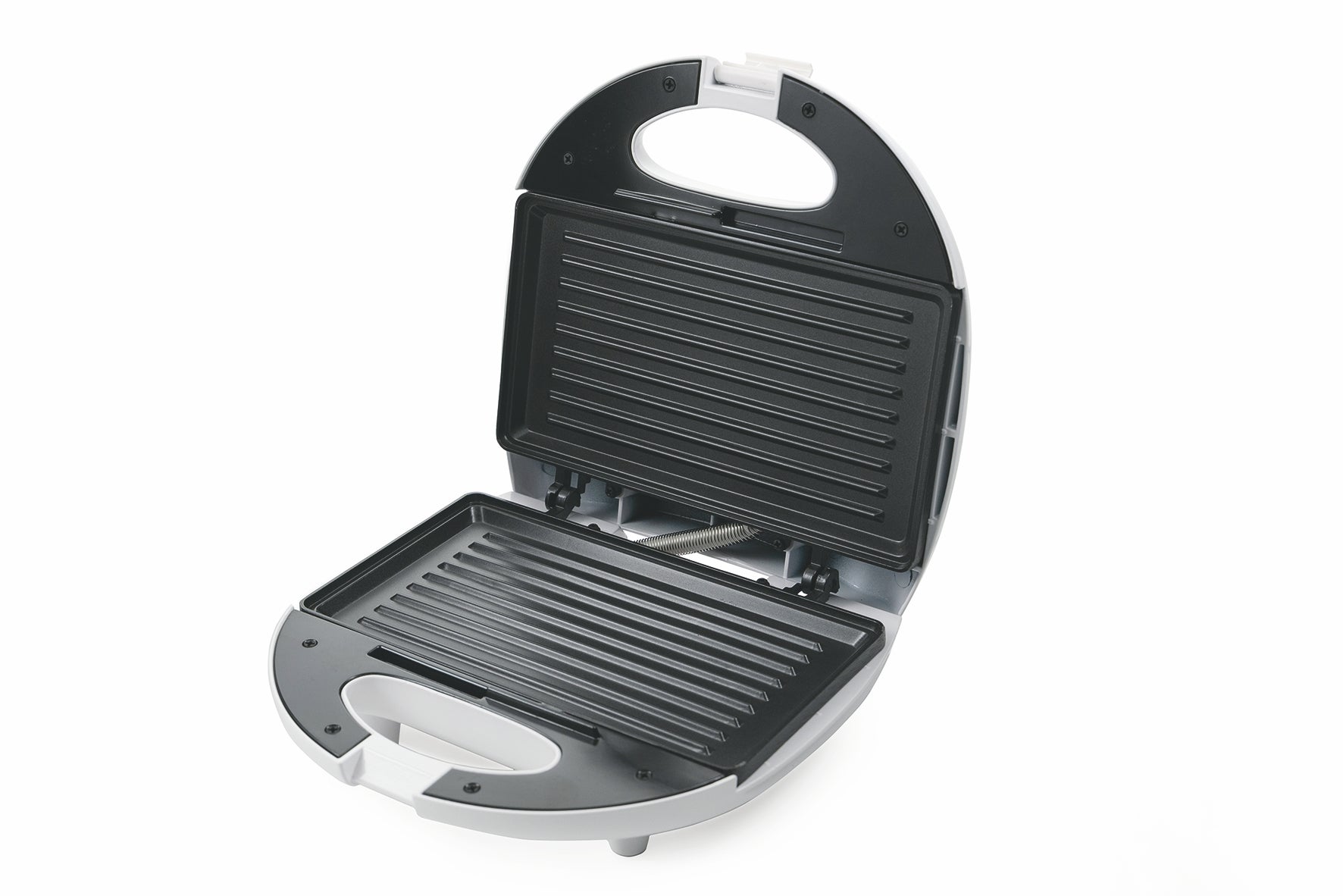 Tostiera grill in acciaio doppia piastra antiaderente 750 W Tasty