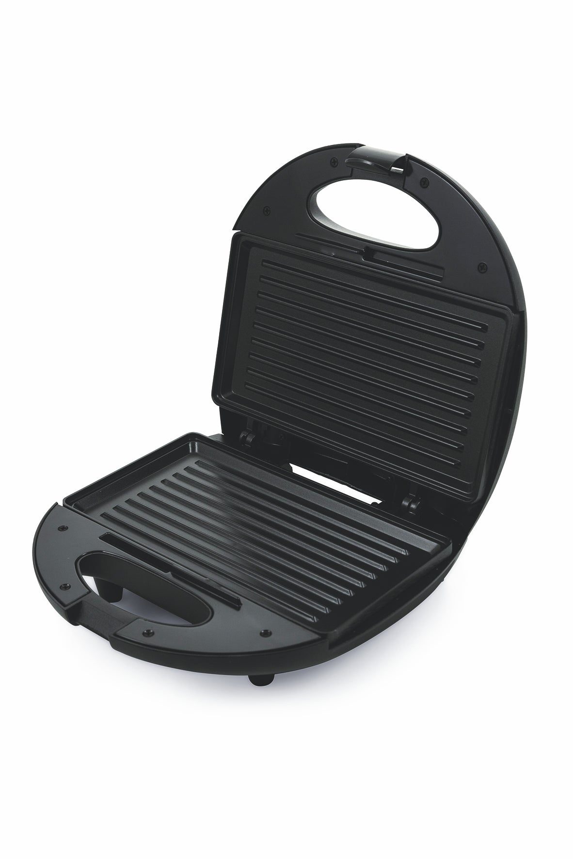 Tostiera grill in acciaio doppia piastra antiaderente 750 W Tasty